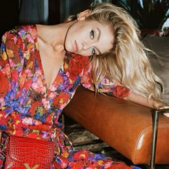 The Kooples Summer Night Floral-Print Silk Mini Dress - Picture 15 of 16